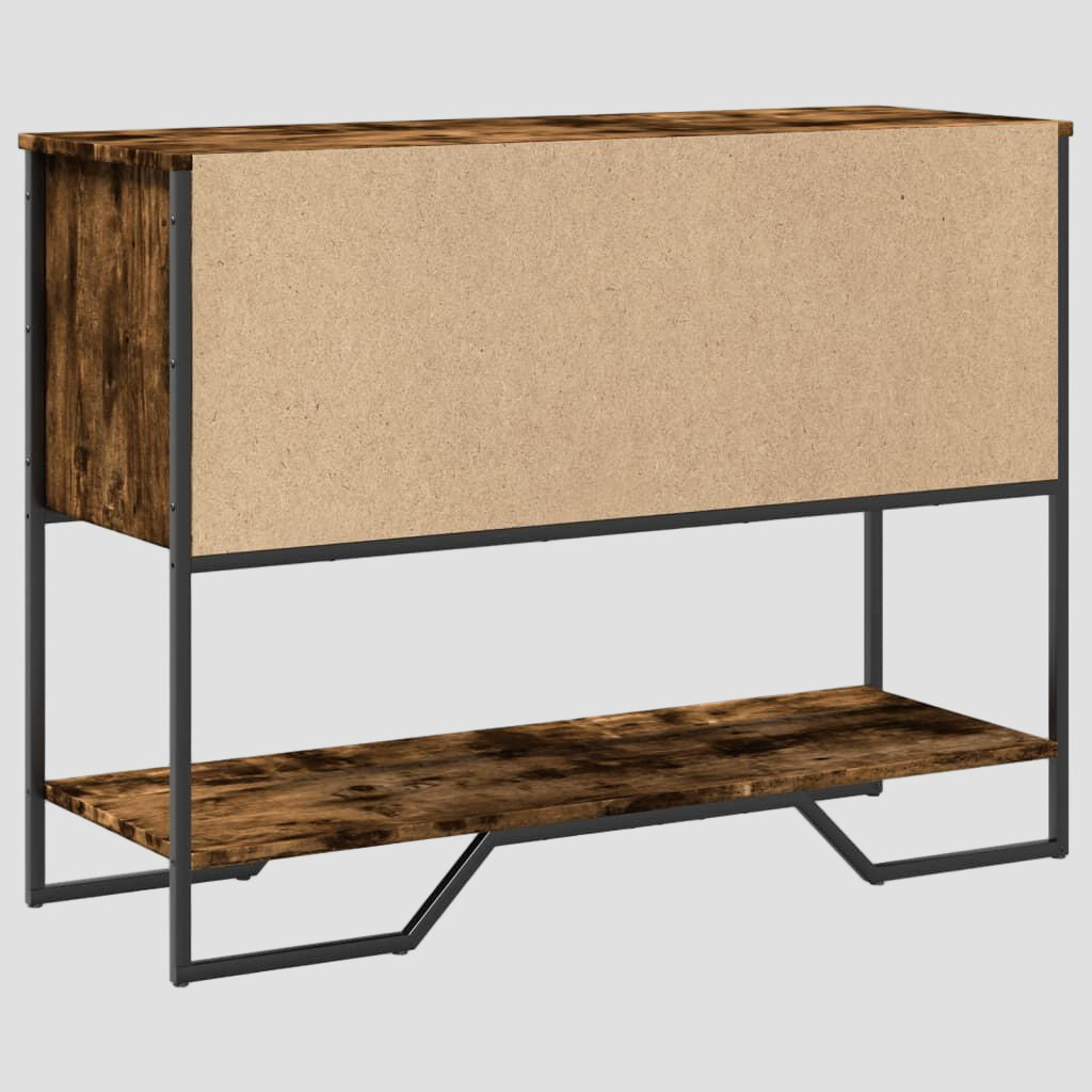 Table console en bois d'ingénierie 100x35x74,5 cm