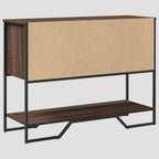 Table console en bois d'ingénierie 100x35x74,5 cm