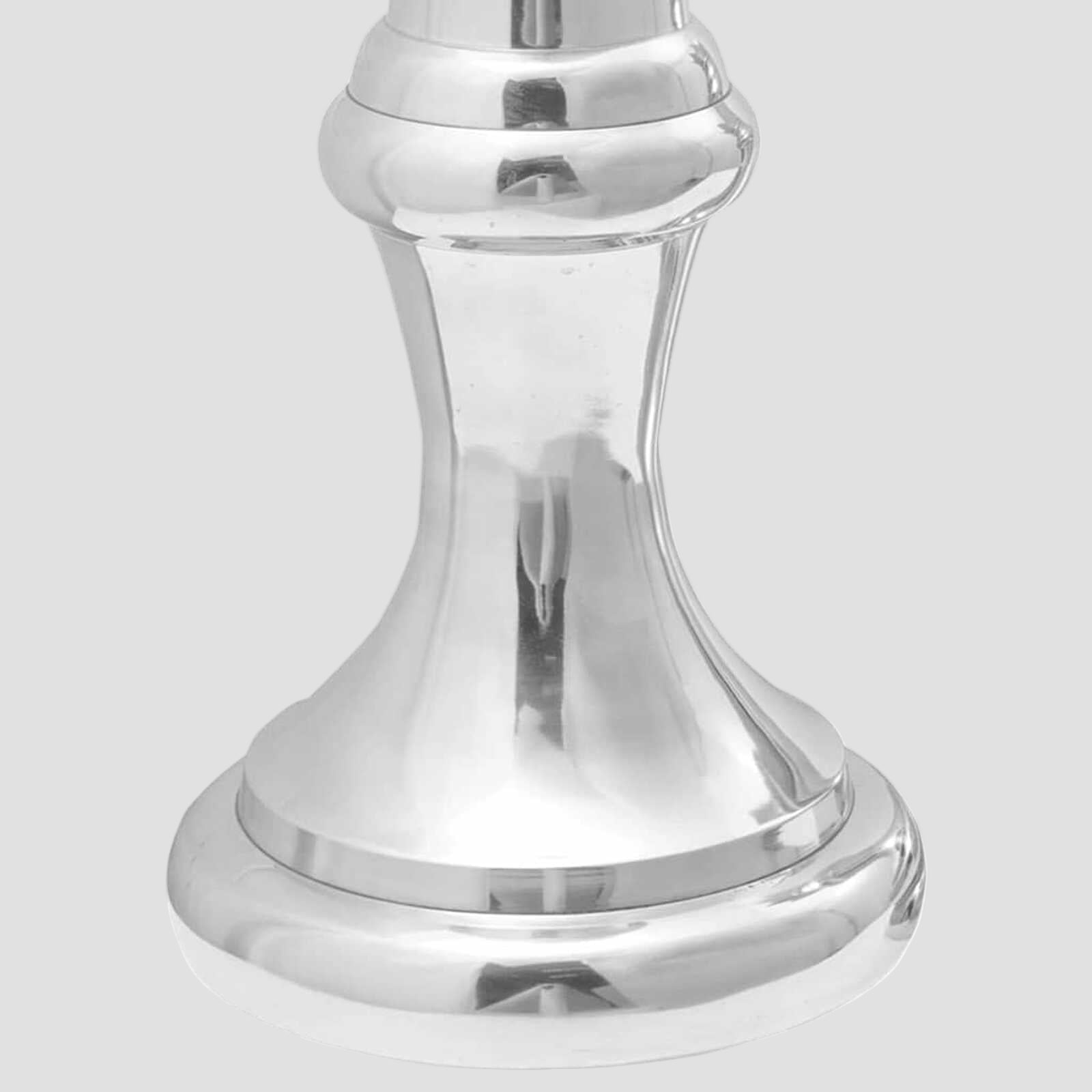 Sculptures 2 pcs Argent Aluminium