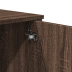 Table console en bois d'ingénierie 100x35x74,5 cm