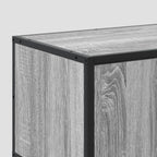 Meuble TV en bois d'ingénierie et métal 100x35x41 cm