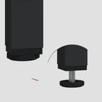 Meuble TV en bois d'ingénierie et fer 102x33x45 cm